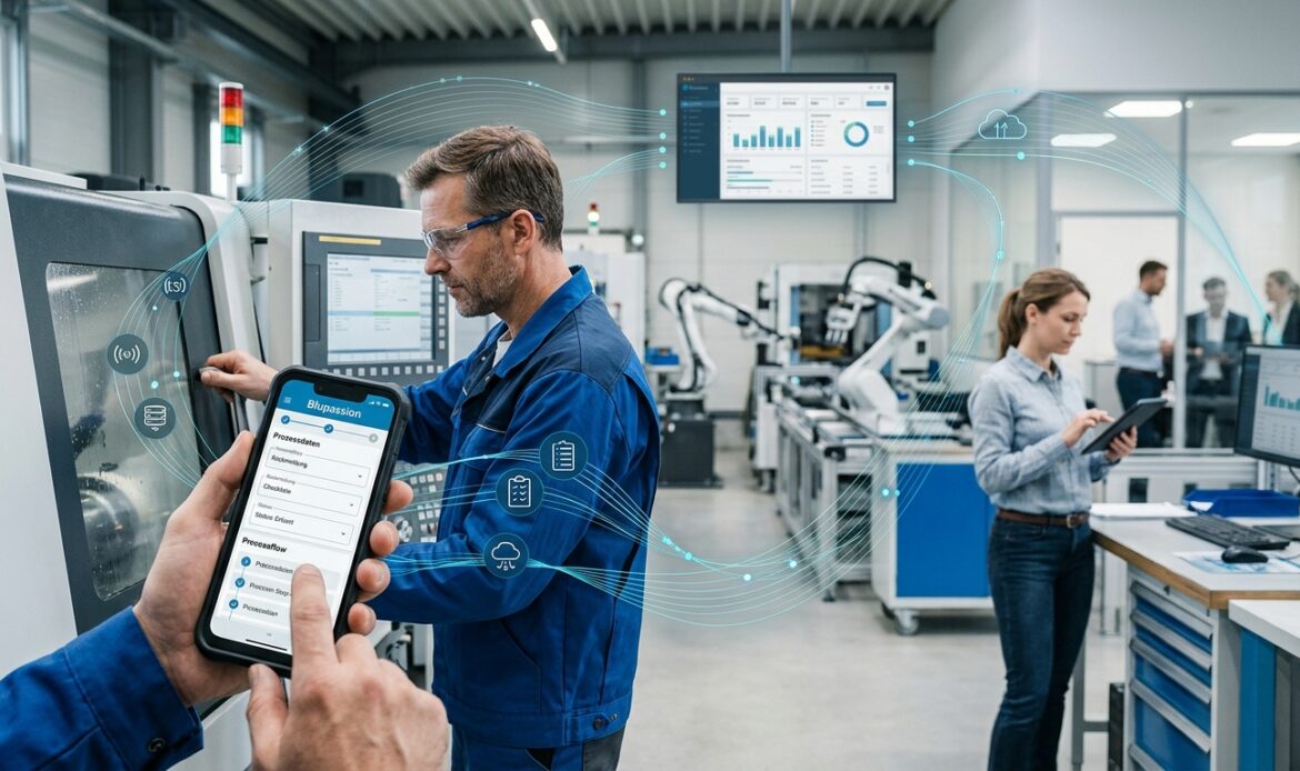 KI im Mittelstand Prozesse: mobile Informationen und strukturierte Rückmeldungen als Grundlage für sinnvolle KI.